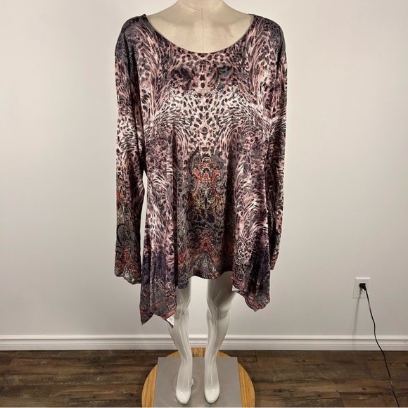 Y2K Women's Animal Print Top XXXL - Picture 3 of 11